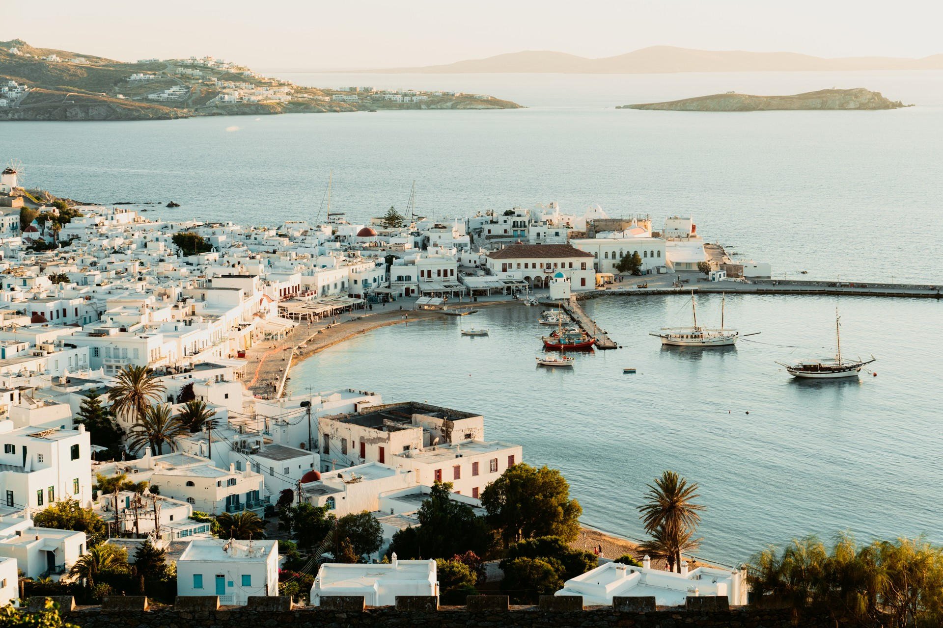 Instagrammable beauty of Mykonos' Hora from above