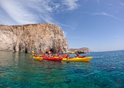 Semi Private Kayaking Tour to the secrets of Milos