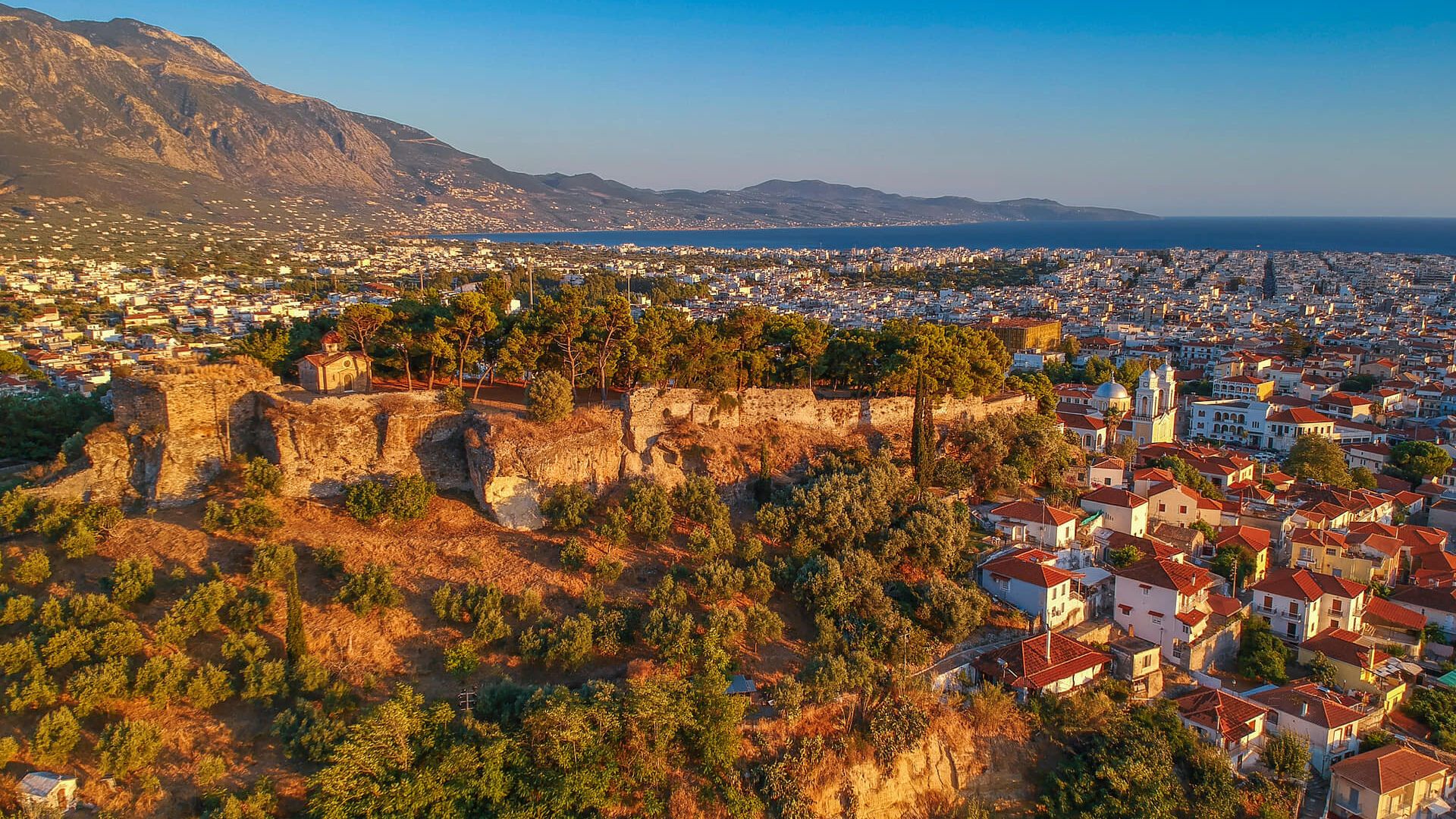 Aerial view of Kalamata