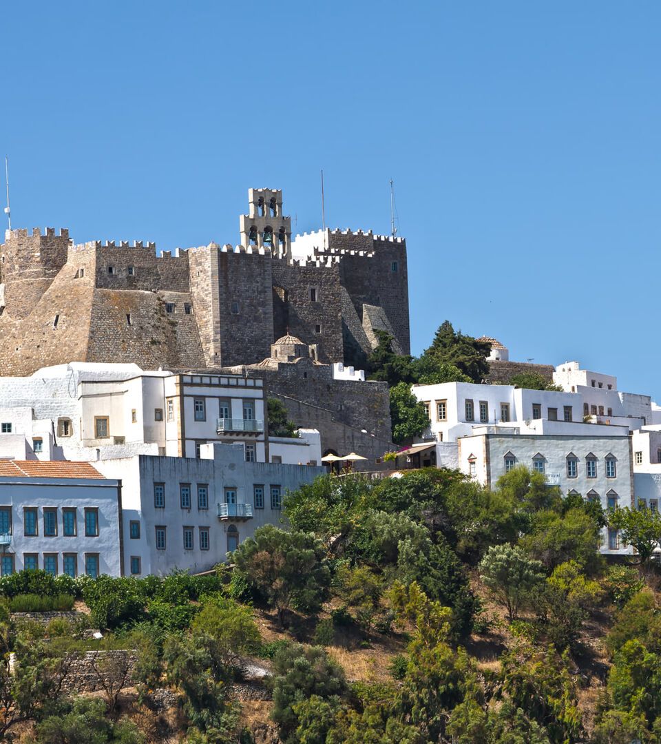 High on the hill above Hora, The Monastery of St John the Theologian