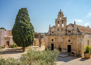 The Arkadi Monastery in Rethymno has an architecture and history that will captivate you