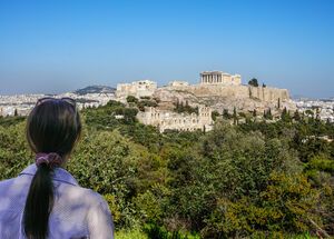 View of Acropolis from Filopappou Hill