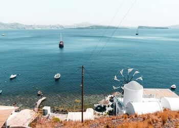 A boat trip to Thirasia, the Santorini of 50 years ago
