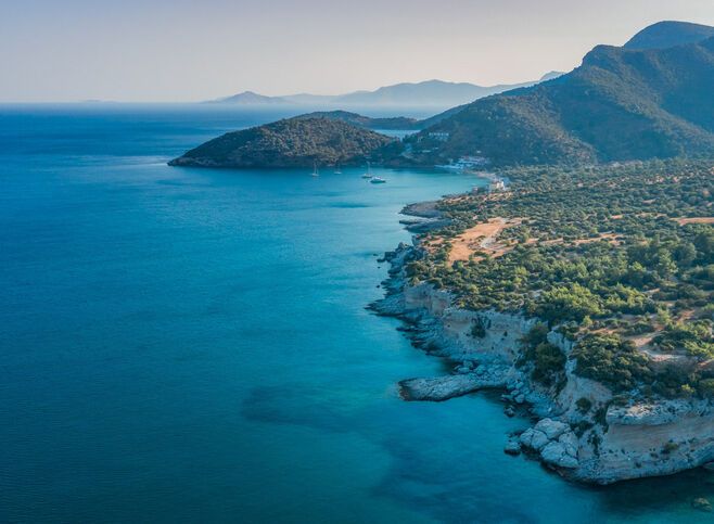 Samos aerial view