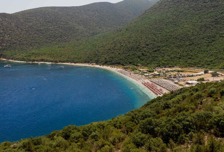 Antisamos beach in Kefalonia