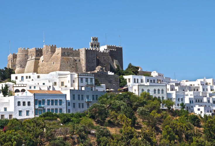 High on the hill above Hora, The Monastery of St John the Theologian