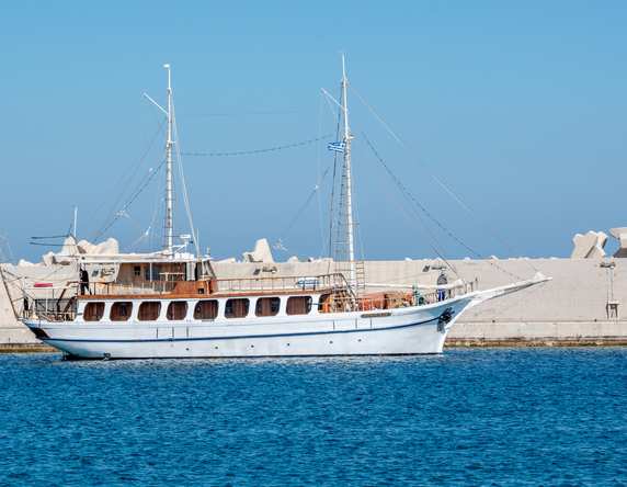 Sunset boat trip in Rhodes