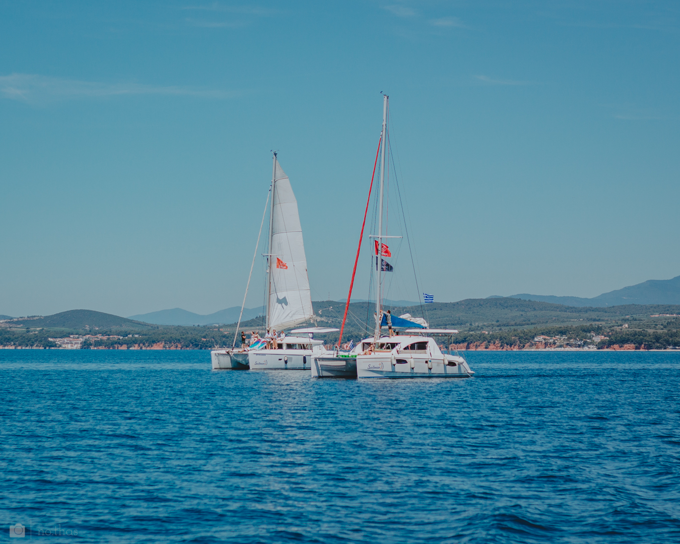 Full-Day Premium Catamaran Cruise in Halkidiki